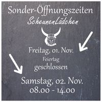 Sonder&ouml;ffnungszeiten